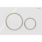 Geberit Sigma 115882KK1 przycisk spłukujący do wc biały-złoty