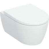 Geberit iCon 503046001 miska wc z deską wolnoopadającą wisząca bez kołnierza spłukiwanie wirowe biały połysk