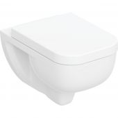 Geberit Selnova Square 503154001 zestaw miska z deską wisząca bez kołnierza ze spłukiwaniem wirowym biały połysk