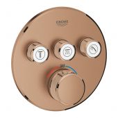 Grohe Grohtherm SmartControl 29121DL0 bateria wannowo-prysznicowa podtynkowa z termostatem brushed warm sunset