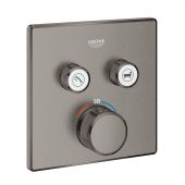 Grohe Grohtherm SmartControl 29124AL0 bateria wannowo-prysznicowa podtynkowa z termostatem brushed hard graphite