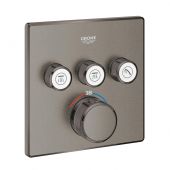 Grohe Grohtherm SmartControl 29126AL0 bateria wannowo-prysznicowa podtynkowa termostatyczna brushed hard graphite