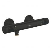 Grohe Precision Flow 348402430 bateria prysznicowa ścienna z termostatem czarna