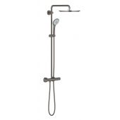 Grohe Euphoria 26075AL0 zestaw prysznicowy ścienny termostatyczny z deszczownicą brushed hard graphite