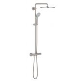 Grohe Euphoria 26075DC0 zestaw prysznicowy ścienny termostatyczny z deszczownicą supersteel