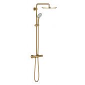 Grohe Euphoria 26075GN0 zestaw prysznicowy ścienny termostatyczny z deszczownicą brushed cool sunrise