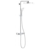 Grohe Euphoria 26507000 zestaw prysznicowy ścienny termostatyczny z deszczownicą starlight chrome