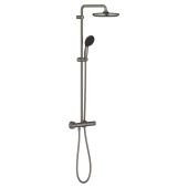 Grohe Vitalio Start Shower System 26677AL1 zestaw prysznicowy ścienny termostatyczny z deszczownicą brushed hard graphite