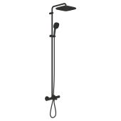 Grohe Vitalio Comfort 269842431 zestaw wannowo-prysznicowy ścienny termostatyczny z deszczownicą czarny