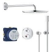 Grohe Grohtherm 34731000 zestaw prysznicowy podtynkowy termostatyczny z deszczownicą starlight chrome