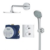 Grohe Grohtherm 34734000 zestaw prysznicowy podtynkowy termostatyczny z deszczownicą starlight chrome