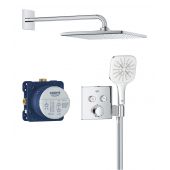 Grohe Precision Smartcontrol 34876000 zestaw prysznicowy podtynkowy termostatyczny z deszczownicą chrom