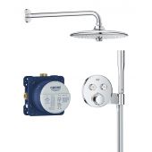 Grohe Precision Smartcontrol 34878000 zestaw prysznicowy podtynkowy termostatyczny z deszczownicą chrom