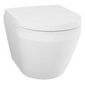 Grohe Euro Ceramic 102509SH00 miska wc z deską wolnoopadającą wisząca bez kołnierza ze spłukiwaniem wirowym biały połysk