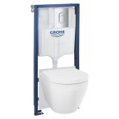 Grohe Solido 102514SH00 zestaw stelaż z miską, deską i przyciskiem ze spłukiwaniem wirowym