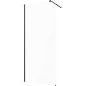 Invena AK32101 ścianka prysznicowa walk-in 100 cm czarny półmat/szkło przezroczyste