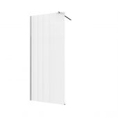 Invena AK32199 ścianka prysznicowa walk-in 90 cm chrom półmat/szkło ze wzorem