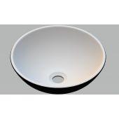 Invena Tinos CE43041 umywalka 39.5x39.5 cm okrągła biały