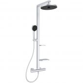 Ideal Standard Alu+ BD583SI zestaw prysznicowy ścienny termostatyczny z deszczownicą chrom