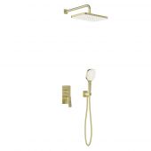 KFA Armatura Malaga 452950131 zestaw prysznicowy podtynkowy z deszczownicą złoty