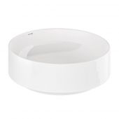 Kludi Resa R 58CW1043 umywalka z korkiem 40x40 cm okrągła nablatowa biała