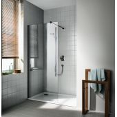 Kermi Cada XS Czarny Soft CKTWF070203PK ścianka prysznicowa walk-in 70 cm