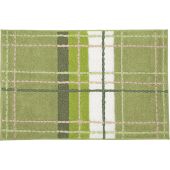 Kleine Wolke Kara 5543616519 dywanik łazienkowy 90x60 cm prostokątny zielony