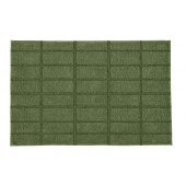 Kleine Wolke Tiles 9176612135 dywanik łazienkowy 60x60 cm kwadratowy zielony