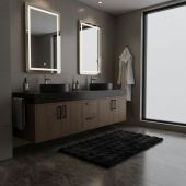 Kleine Wolke Cloud 9198926225 dywanik łazienkowy 120x70 cm prostokątny czarny