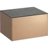 Laufen Sonar H4054000341411 szafka z blatem 57.5x45.5x34 cm czarna
