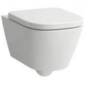 Laufen Meda H8201107570001 miska wc wisząca bez kołnierza spłukiwanie wirowe biały mat