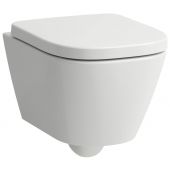 Laufen Meda H8201137570001 miska wc wisząca bez kołnierza spłukiwanie wirowe biały mat