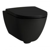 Laufen Pro X H8208607160001 miska wc wisząca bez kołnierza ze spłukiwaniem wirowym czarny mat