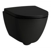 Laufen Pro X H8208637160001 miska wc wisząca bez kołnierza ze spłukiwaniem wirowym czarny mat