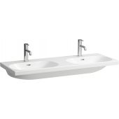 Laufen Lua H8140810001091 umywalka 120x46 cm prostokątna podwójna biała