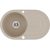 Laveo Dafne SBD481T zlewozmywak granitowy 78x47 cm beżowy