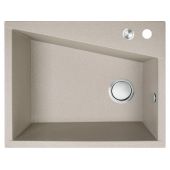 Laveo Grenada SBG410T zlewozmywak granitowy 60x48 cm