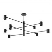 Light Prestige Snow LP7318PBK lampa wisząca x8 W czarna