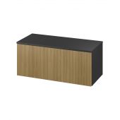 Meissen Keramik Werta S1005010 szafka z blatem 99.8x45x42.1 cm podumywalkowa wisząca antracyt