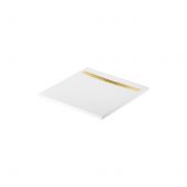Meissen Keramik Kontra S207001 brodzik kwadratowy z maskownicą 90x90 cm biały