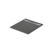 Meissen Keramik Kontra S207005 brodzik prostokątny z maskownicą 100x90 cm grafitowy