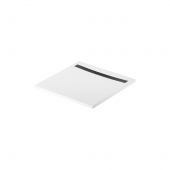 Meissen Keramik Kontra S207010 brodzik kwadratowy z maskownicą 90x90 cm biały