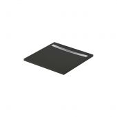 Meissen Keramik Kontra S207019 brodzik kwadratowy z maskownicą 90x90 cm czarny