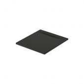 Meissen Keramik Kontra S207021 brodzik prostokątny z maskownicą 100x90 cm czarny