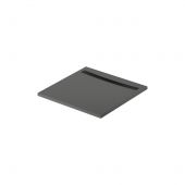 Meissen Keramik Kontra S207036 brodzik kwadratowy z maskownicą 90x90 cm grafitowy