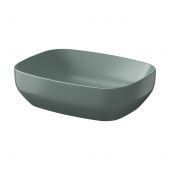 Meissen Keramik Farva K712018 umywalka 50x38.5 cm prostokątna nablatowa zielona