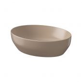 Meissen Keramik Farva K712021 umywalka 50x38.5 cm owalna nablatowa brąz/beż