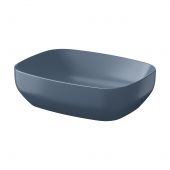 Meissen Keramik Farva K712028 umywalka 50x38.5 cm prostokątna nablatowa niebieska