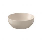 Meissen Keramik Farva K712040 umywalka 40x40 cm okrągła nablatowa brąz/beż