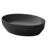 Meissen Keramik Farva K712041 umywalka 50x38.5 cm owalna nablatowa antracyt